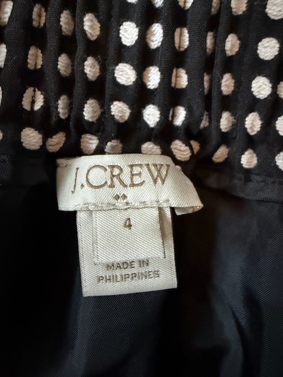 J. Crew Black and White Polka Dot Midi Skirt - Picture 4 of 5